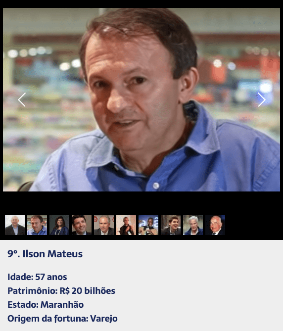 Mateus desbanca dono da Havan’ na lista de bilionários da Forbes