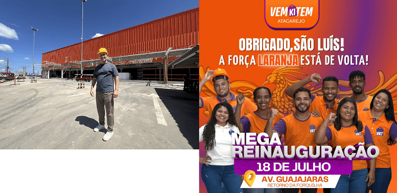 ‘Fênix’: atacarejo VemKiTem ressurge em São Luís e anuncia data de reinauguração…