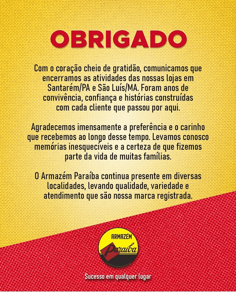 ‘Sucesso em Qualquer Lugar’ – São Luís sai da lista do Armazém Paraíba…